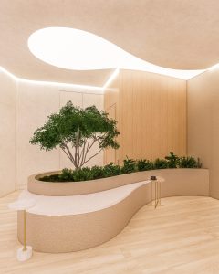 Recepção Clínica sensorial, leve e humanizada - Letícia Beraldo Arquitetura e Interiores | Neuroarquitetura, Bem-estar e Saúde