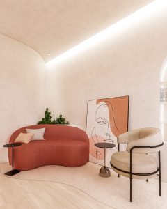 Consultório de Psicologia impactante, acolhedor e humanizado - Letícia Beraldo Arquitetura e Interiores | Neuroarquitetura, Bem-estar e Saúde