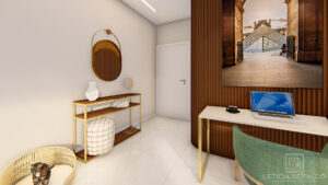 Sala Apê Recanto - aconchego, elegância e conexão com a natureza - Letícia Beraldo Arquitetura e Interiores | Neuroarquitetura, Bem-estar e Saúde