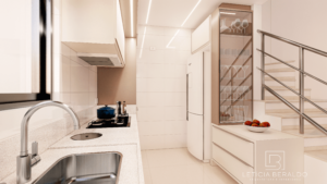 Cozinha - Sobrado F.B., leve e aconchegante - Letícia Beraldo Arquitetura e Interiores | Neuroarquitetura, Bem-estar e Saúde