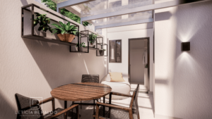 Varanda - Sobrado F.B., leve e aconchegante - Letícia Beraldo Arquitetura e Interiores | Neuroarquitetura, Bem-estar e Saúde