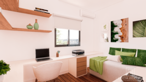 Quarto - Sobrado F.B., leve e aconchegante - Letícia Beraldo Arquitetura e Interiores | Neuroarquitetura, Bem-estar e Saúde