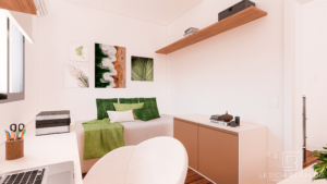 Quarto - Sobrado F.B., leve e aconchegante - Letícia Beraldo Arquitetura e Interiores | Neuroarquitetura, Bem-estar e Saúde