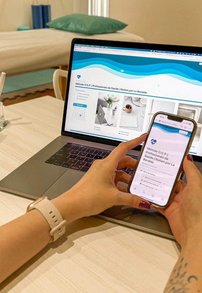 Template Método de Organização e Gestão Profissional para Profissionais da Saúde, Notion por Le Beraldo - Método OGP