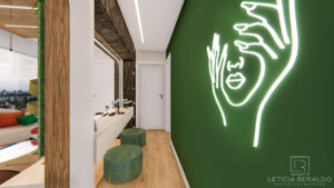 Circulação Apê Recanto - aconchego, elegância e conexão com a natureza - Letícia Beraldo Arquitetura e Interiores | Neuroarquitetura, Bem-estar e Saúde