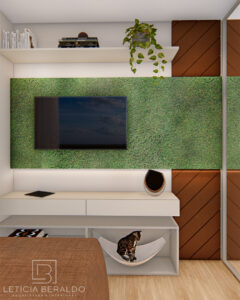 Quarto Apê Recanto - aconchego, elegância e conexão com a natureza - Letícia Beraldo Arquitetura e Interiores | Neuroarquitetura, Bem-estar e Saúde