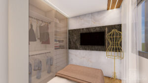 Quarto Apê Recanto - aconchego, elegância e conexão com a natureza - Letícia Beraldo Arquitetura e Interiores | Neuroarquitetura, Bem-estar e Saúde