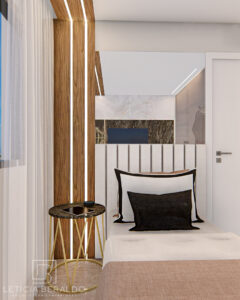 Quarto Apê Recanto - aconchego, elegância e conexão com a natureza - Letícia Beraldo Arquitetura e Interiores | Neuroarquitetura, Bem-estar e Saúde