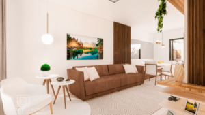 Sala - Sobrado F.B., leve e aconchegante - Letícia Beraldo Arquitetura e Interiores | Neuroarquitetura, Bem-estar e Saúde