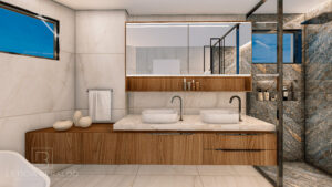 Suíte Masculina N.B., confortável e com personalidade - Letícia Beraldo Arquitetura e Interiores | Neuroarquitetura, Bem-estar e Saúde