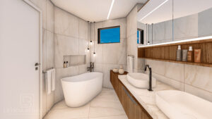 Suíte Masculina N.B., confortável e com personalidade - Letícia Beraldo Arquitetura e Interiores | Neuroarquitetura, Bem-estar e Saúde