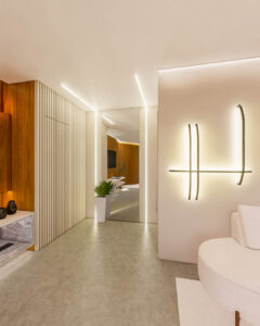 Sala Apê Refúgio Lerner, aconchegante e elegante- Letícia Beraldo Arquitetura e Interiores | Neuroarquitetura, Bem-estar e Saúde