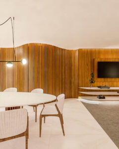 Sala Apê Refúgio Lerner, aconchegante e elegante- Letícia Beraldo Arquitetura e Interiores | Neuroarquitetura, Bem-estar e Saúde