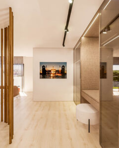 Suíte Apê Refúgio Lerner, aconchegante e elegante- Letícia Beraldo Arquitetura e Interiores | Neuroarquitetura, Bem-estar e Saúde