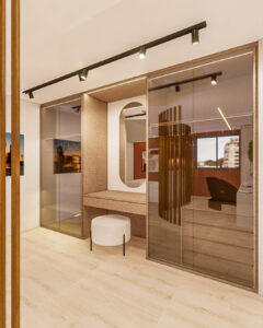 Suíte Apê Refúgio Lerner, aconchegante e elegante- Letícia Beraldo Arquitetura e Interiores | Neuroarquitetura, Bem-estar e Saúde