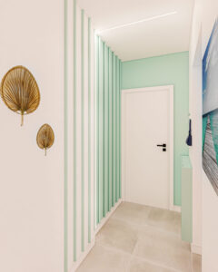 Sala Apê Maresia, pacífico e acolhedor - Letícia Beraldo Arquitetura e Interiores | Neuroarquitetura, Bem-estar e Saúde