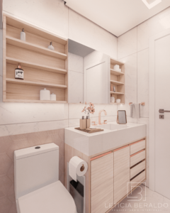 Suíte B.M., jovem, feminina e acolhedora - Letícia Beraldo Arquitetura e Interiores | Neuroarquitetura, Bem-estar e Saúde