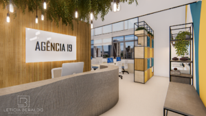 Escritório de Publicidade Agência I9, criativo e confortável - Letícia Beraldo Arquitetura e Interiores | Neuroarquitetura, Bem-estar e Saúde