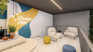 Escritório de Publicidade Agência I9, criativo e confortável - Letícia Beraldo Arquitetura e Interiores | Neuroarquitetura, Bem-estar e Saúde