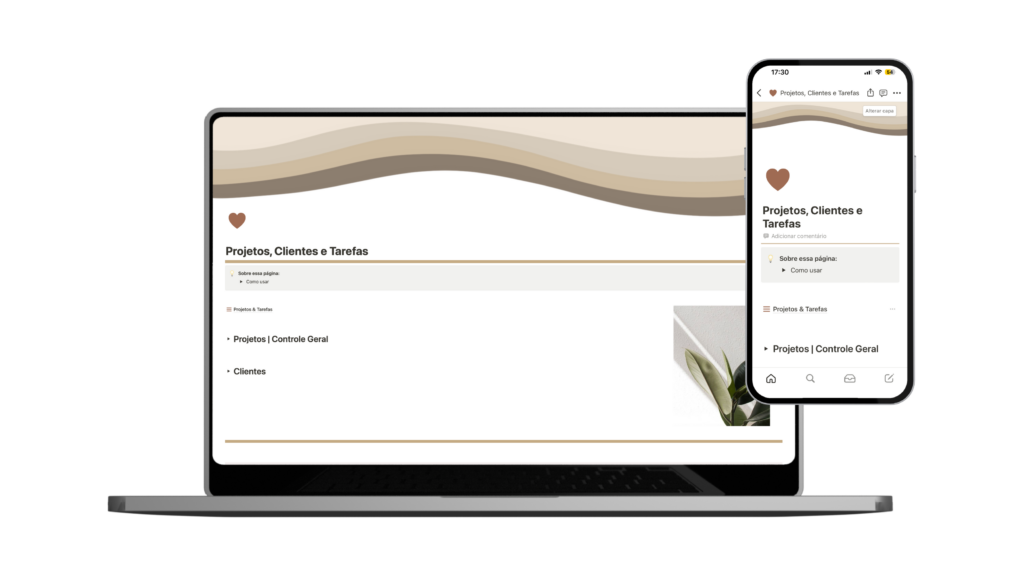 Template Projeto, Clientes e Tarefas, Notion por Le Beraldo