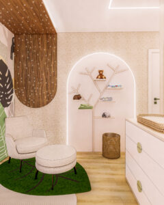 Suíte infantil, biofílica e acolhedora - Letícia Beraldo Arquitetura e Interiores | Neuroarquitetura, Bem-estar e Saúde