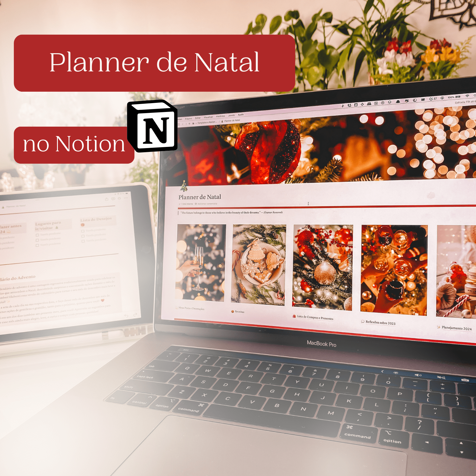 Template Planner de Natal, Notion por Le Beraldo