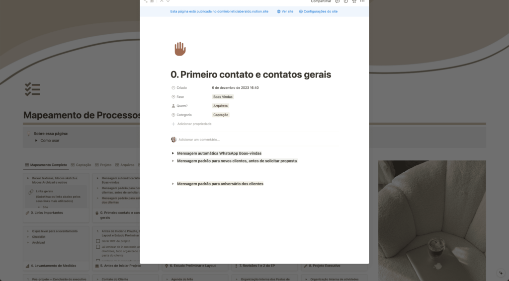 O template inclui vários processos já preenchidos, e vários com exemplos para você preencher de acordo com o seu escritório e modo de trabalho!