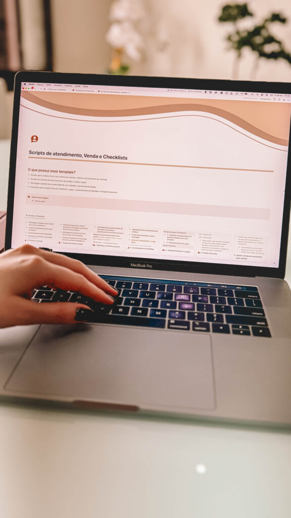 Template Scripts de Atendimento, Venda e Checklists, Notion por Le Beraldo
