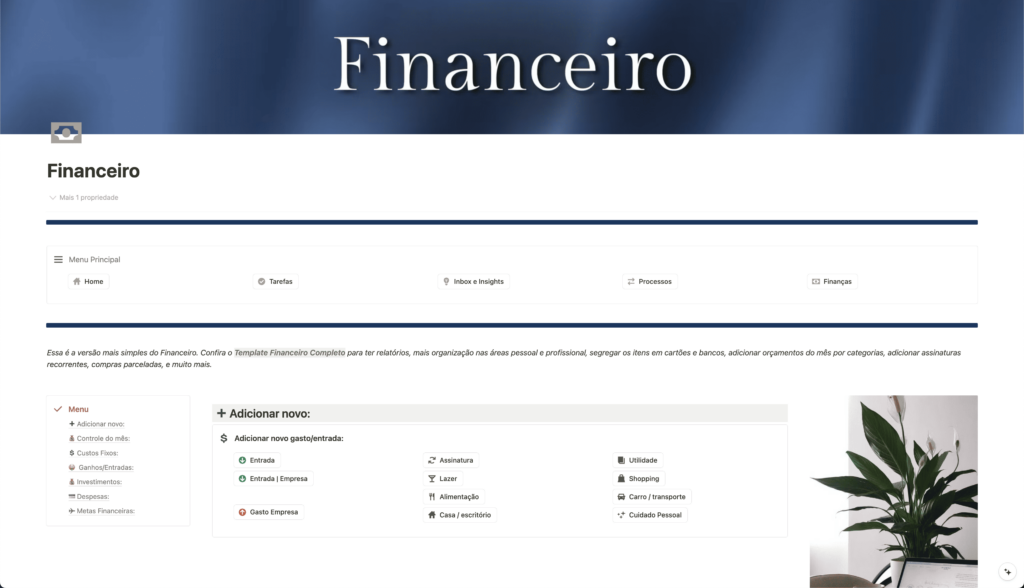 Planilhas de controle financeiro, custos fixos, ganhos, despesas, metas e investimentos, com diversas classificações para organização, como categoria de despesa, forma de pagamento, e muito mais. É integrada com vendas para facilitar o gerenciamento das vendas do seu e-commerce/comércio