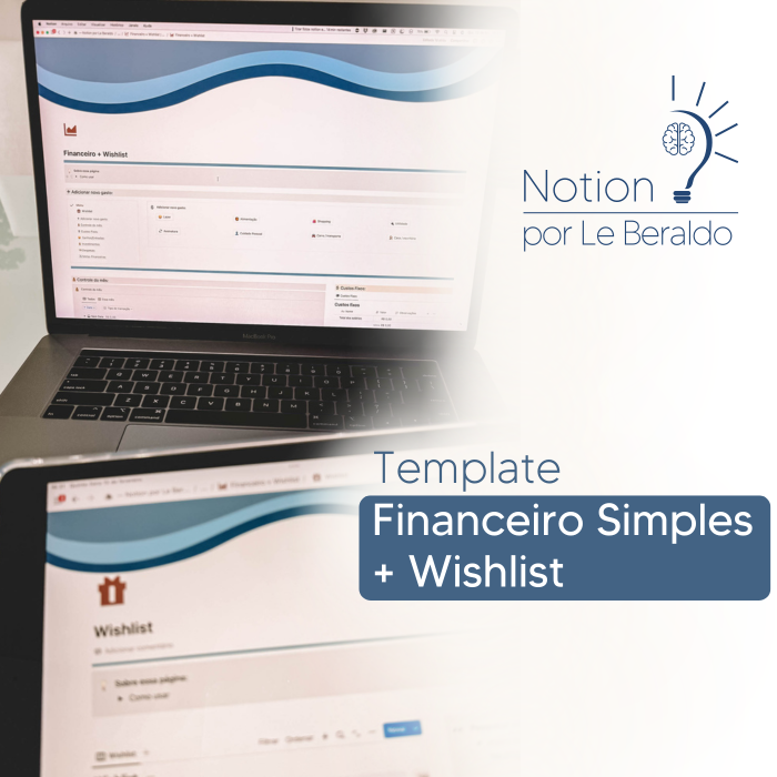 financeiro simples wishlist template notion