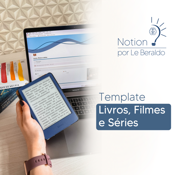 livros filmes series template notion