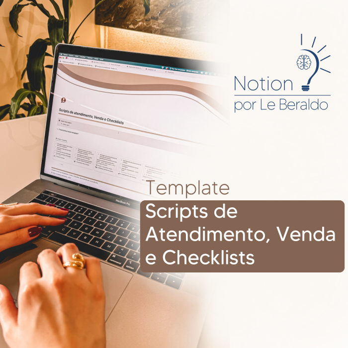 scripts de atendimento venda checklists template notion